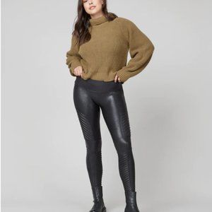 SPANX Faux Leather Moto Leggings